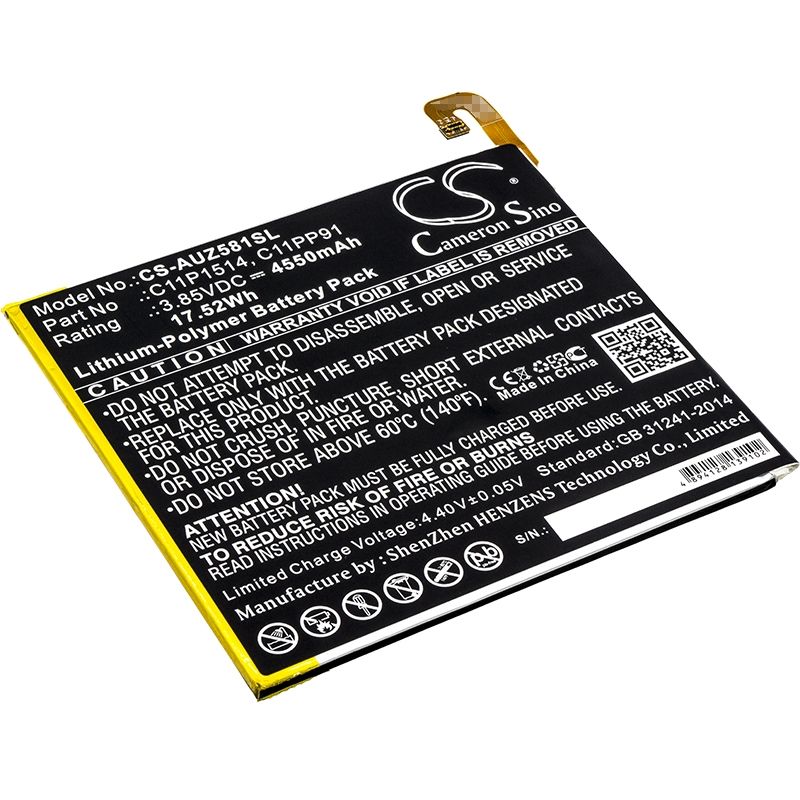 Li-Polymer Battery fits Asus, P008, Z581kl, Zenpad 3 8.0 3.85V, 4550mAh Tablet Cameron Sino Technology Limited