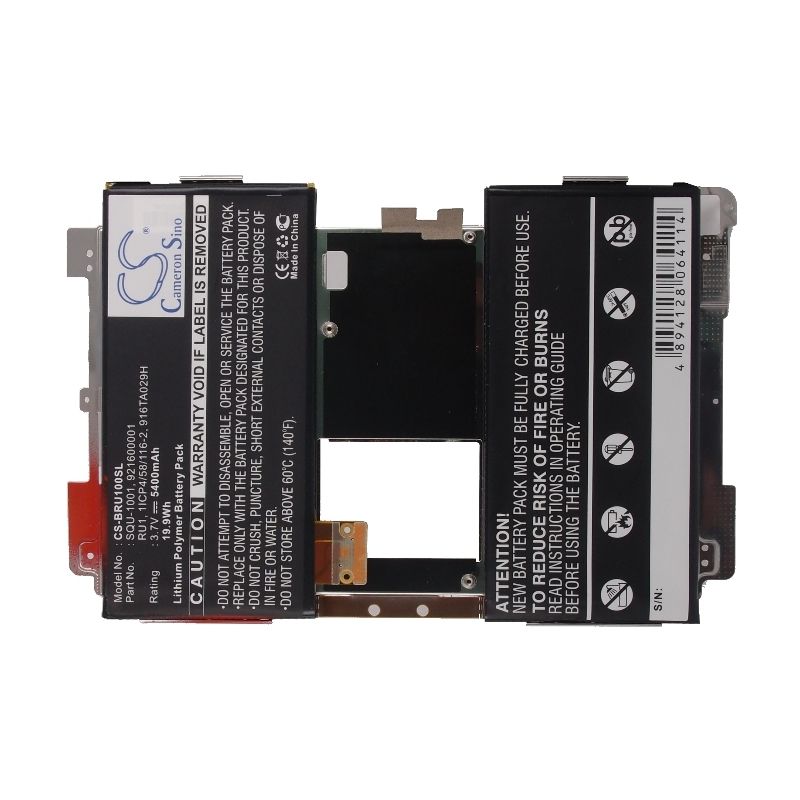 Li-polymer Battery Fits Blackberry, Playbook, Playbook 16gb, Playbook 32gb 3.7v, 5400mah Tablet Cameron Sino Technology Limited