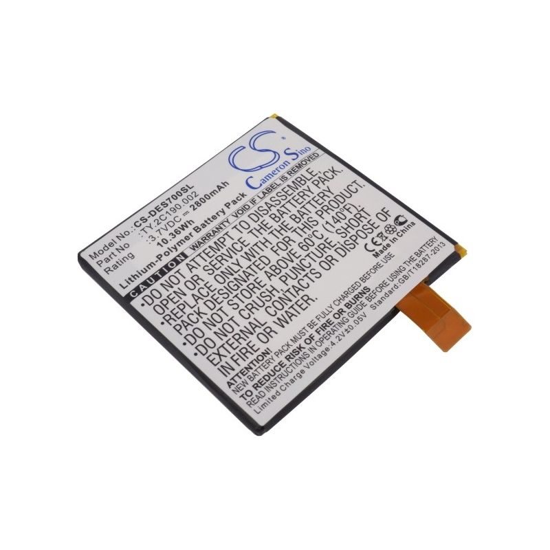 Li-polymer Battery Fits Dell, Looking Glass, Opus One, Streak 7 3.7v, 2800mah Tablet Cameron Sino Technology Limited