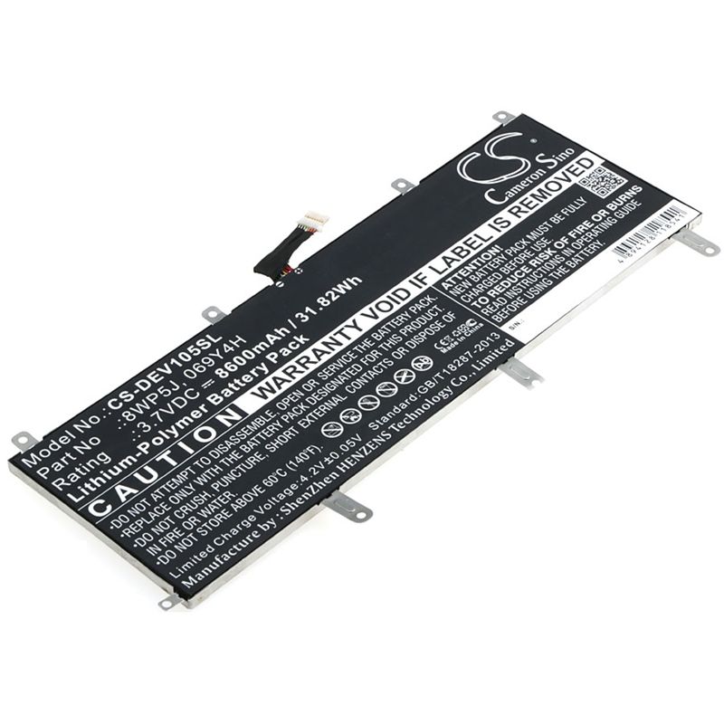 Li-polymer Battery Fits Dell, Venue 10 5000, Venue 10 5050 3.7v, 8600mah Tablet Cameron Sino Technology Limited