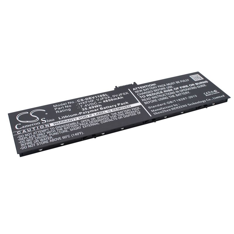 Li-polymer Battery Fits Dell, Pro11i-2501blk, V11p7130, Venue 11 Pro 7.4v, 4850mah Tablet Cameron Sino Technology Limited