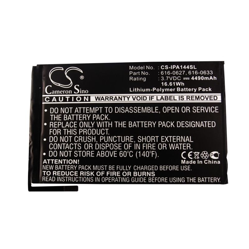 Li-polymer Battery Fits Apple, A1432, A1445, A1454 3.7v, 4490mah Tablet Cameron Sino Technology Limited