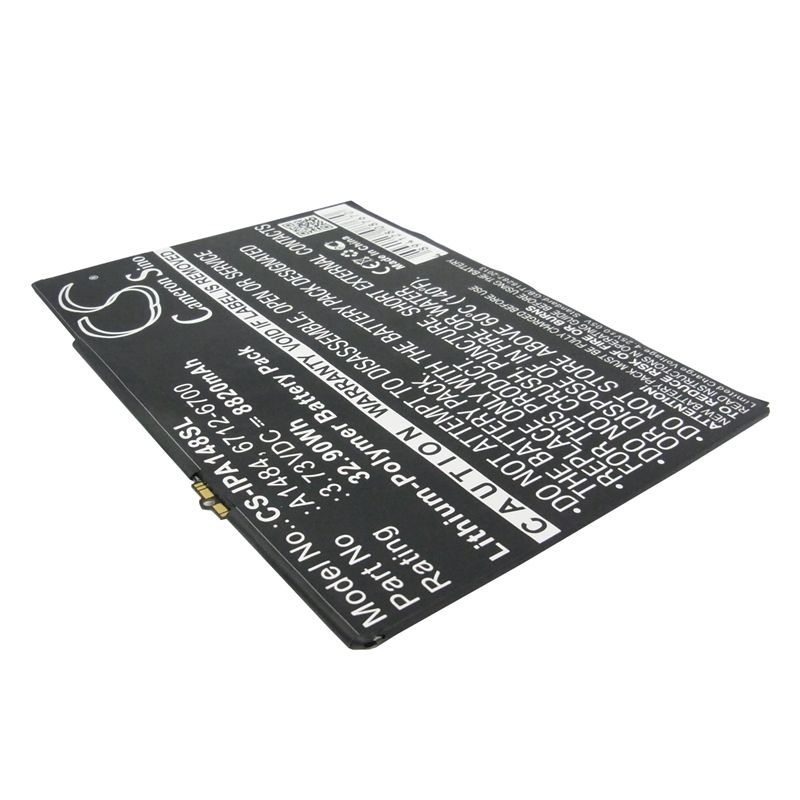 Li-polymer Battery Fits Apple, A1474, A1475, A1893 3.73v, 8820mah Tablet Cameron Sino Technology Limited