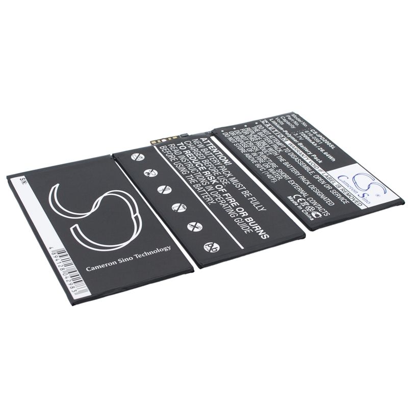 Li-polymer Battery Fits Apple, A1316, A1376, A1395 3.7v, 7200mah Tablet Cameron Sino Technology Limited