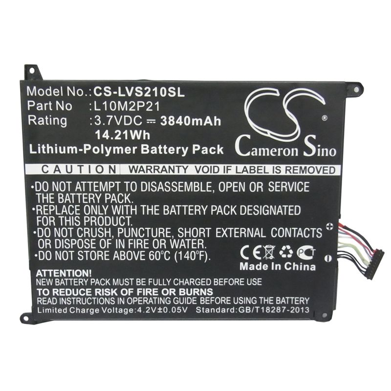Li-polymer Battery Fits Lenovo, Ideapad S2007, Ideapad S2007a, Ideapad S2007a-d 3.7v, 3840mah Computer Cameron Sino Technology Limited (Suspended)
