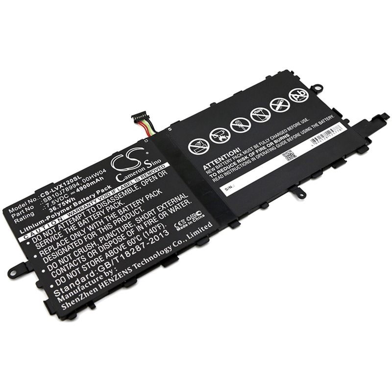 Li-Polymer Battery fits Lenovo, Thinkpad X1 Tablet 7.5V, 4900mAh Tablet Cameron Sino Technology Limited