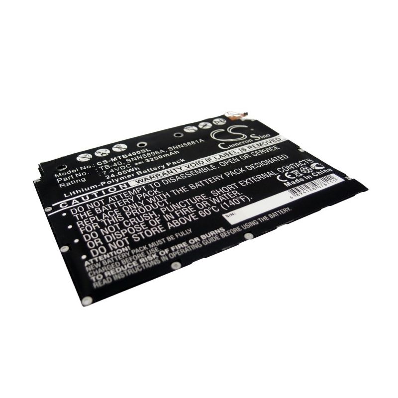 Li-polymer Battery Fits Motorola, Mz604, Xoom, Xoom Mz500 7.4v, 3250mah Tablet Cameron Sino Technology Limited