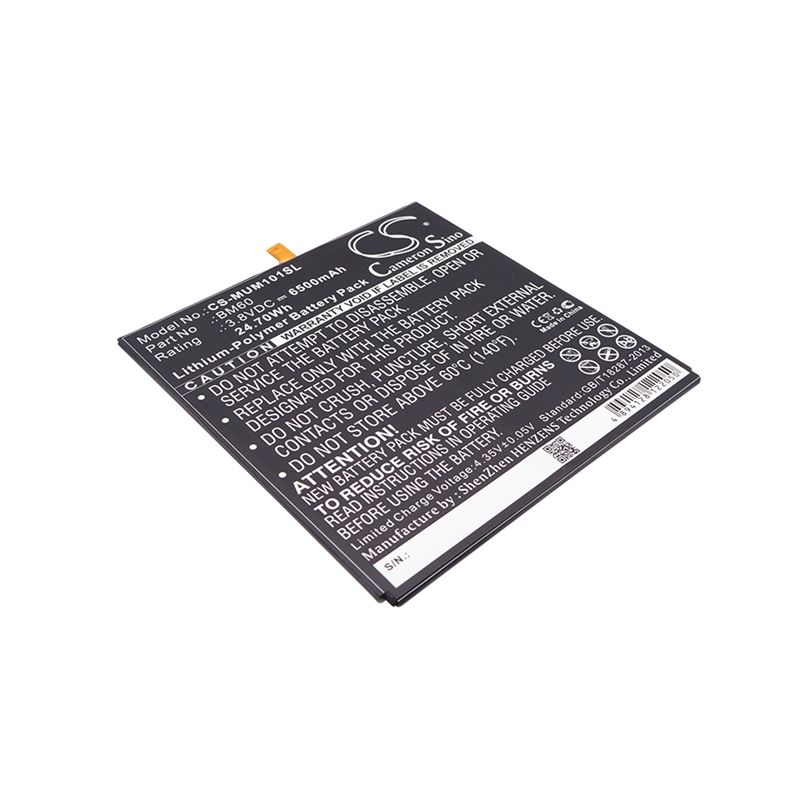 Li-Polymer Battery fits Xiaomi, A0101, A0101 16gb, A0101 64gb 3.8V, 6500mAh Tablet Cameron Sino Technology Limited
