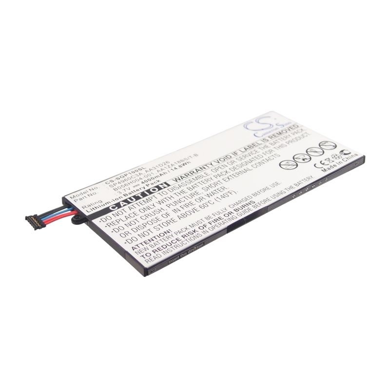 Li-polymer Battery Fits Samsung, Galaxy Tab, Galaxy Tab 7.0, Galaxy Tab Gt-p1000 16gb 3.7v, 4000mah Tablet Cameron Sino Technology Limited