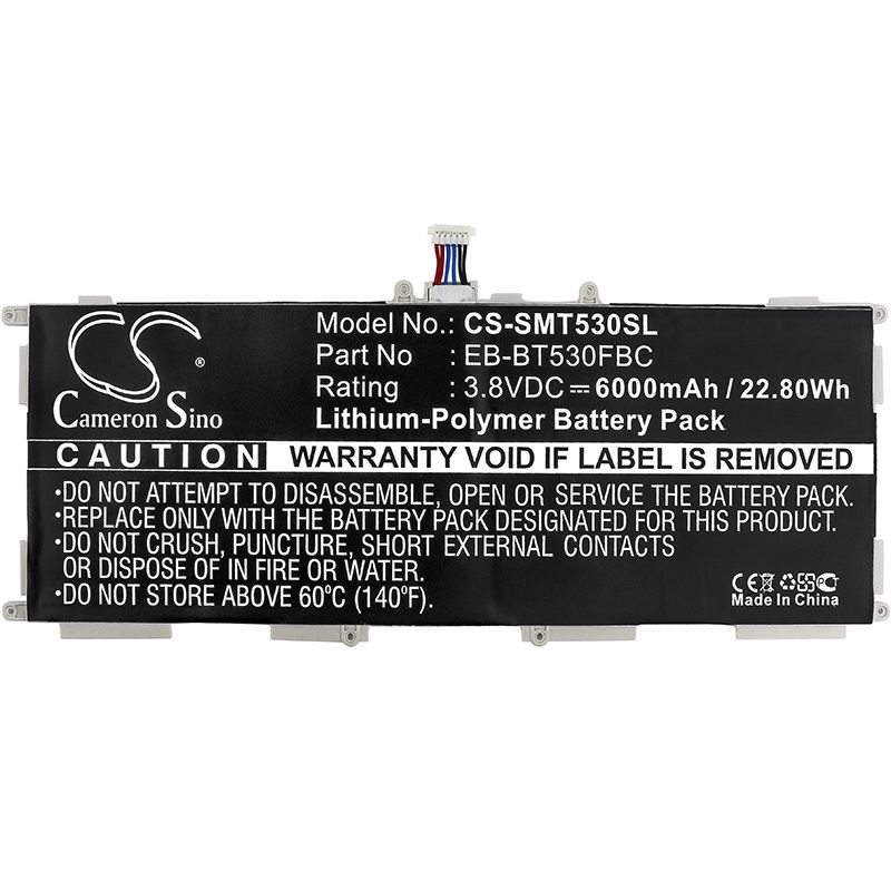 Li-polymer Battery Fits Samsung, Galaxy Tab 4 Education, Galaxy Tab4 10.1, Galaxy Tab4 10.1 3g 3.8v, 6000mah Tablet Cameron Sino Technology Limited
