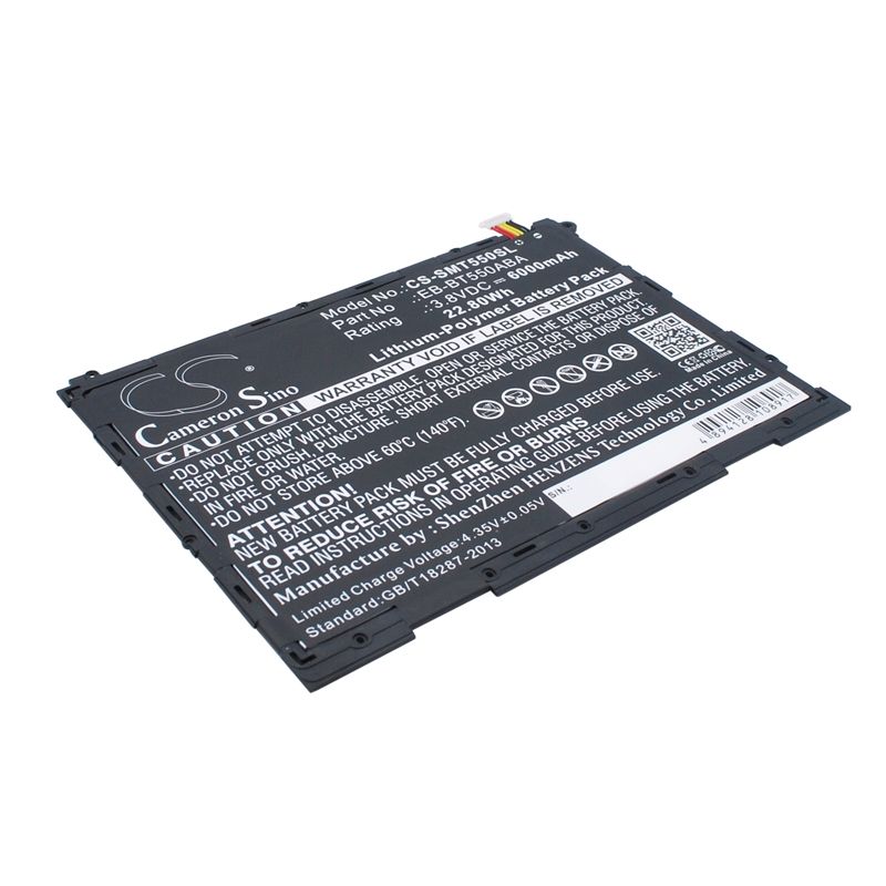 Li-polymer Battery Fits Samsung, Galaxy Tab A 9.7, Galaxy Tab A Plus 9.7 Wifi, Sm-p350 3.8v, 6000mah Tablet Cameron Sino Technology Limited