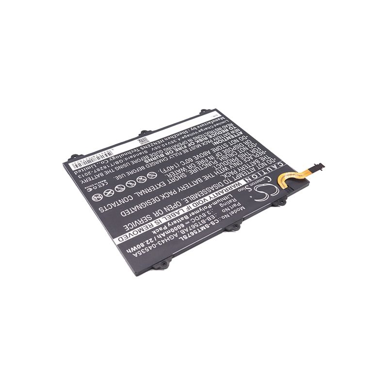 Li-polymer Battery Fits Samsung, Galaxy Tab E 9.6 Xlte, Sm-t560nu, Sm-t567 3.8v, 6000mah Tablet Cameron Sino Technology Limited