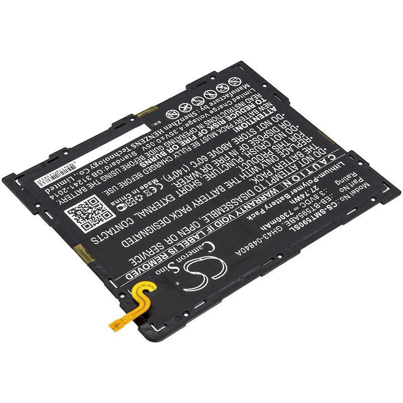 Li-polymer Battery Fits Samsung, Galaxy Tab A 10.5 2018, Galaxy Tab A 10.5 2018 Td-lte 3.8v, 7300mah Tablet Cameron Sino Technology Limited