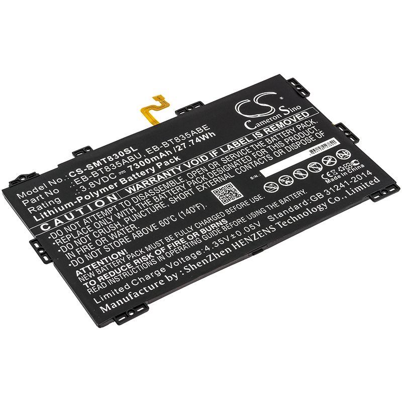 Li-polymer Battery Fits Samsung, Galaxy Tab S4 10.5 2018, Galaxy Tab S4 10.5 2018 Td-lte 3.8v, 7300mah Tablet Cameron Sino Technology Limited