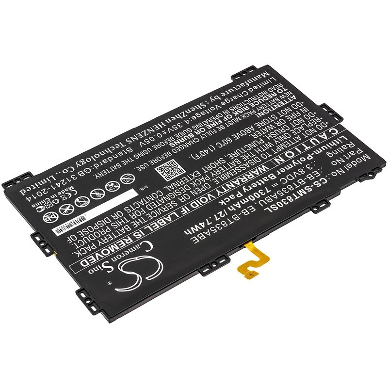 Li-polymer Battery Fits Samsung, Galaxy Tab S4 10.5 2018, Galaxy Tab S4 10.5 2018 Td-lte 3.8v, 7300mah Tablet Cameron Sino Technology Limited