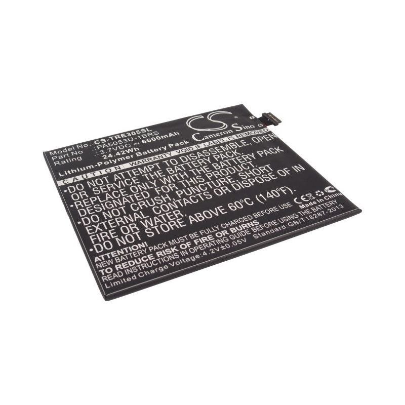 Li-polymer Battery Fits Toshiba, At205, At205-t16, At305 3.7v, 6600mah Tablet Cameron Sino Technology Limited