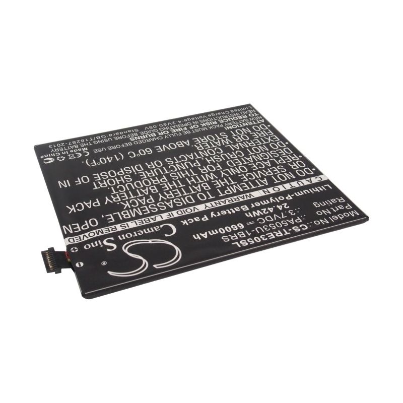Li-polymer Battery Fits Toshiba, At205, At205-t16, At305 3.7v, 6600mah Tablet Cameron Sino Technology Limited