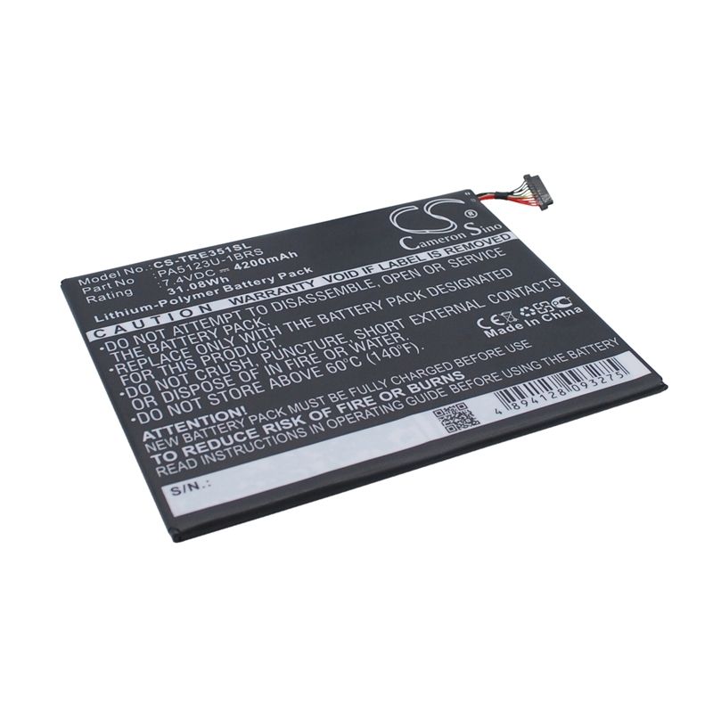 Li-Polymer Battery fits Toshiba, At10le-a-108, At15le-a32, Excite Pro 7.4V, 4200mAh Computer Cameron Sino Technology Limited (Suspended)