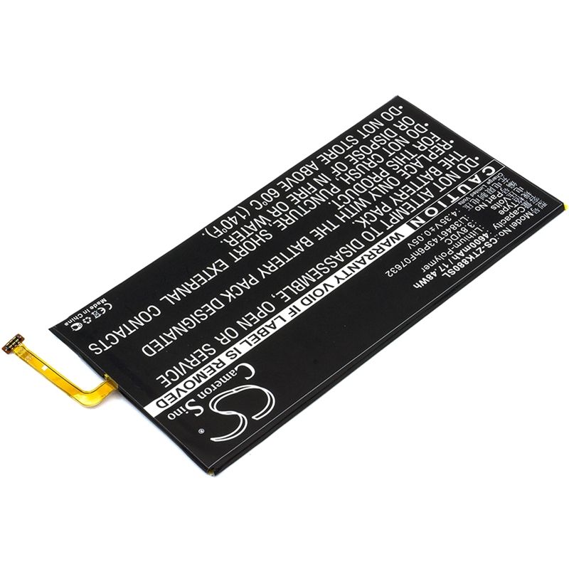 Li-polymer Battery Fits At&t, Trek 2 Hd, Trek 2 Hd Lte, Zte 3.8v, 4600mah Tablet Cameron Sino Technology Limited