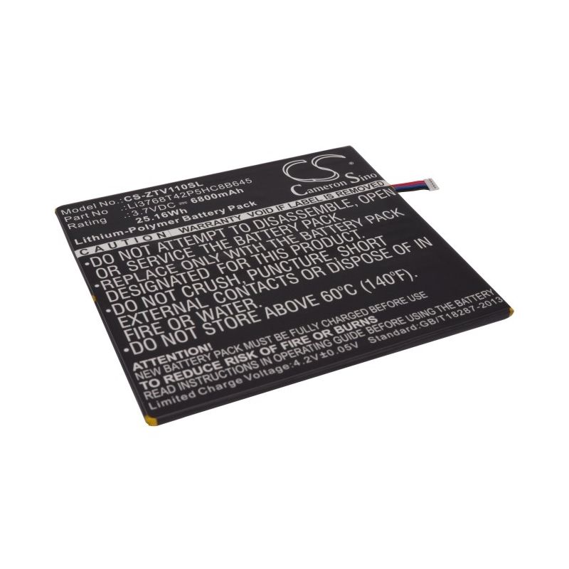 Li-Polymer Battery fits Zte, V11, V11a, V7e 3.7V, 6800mAh Tablet Cameron Sino Technology Limited