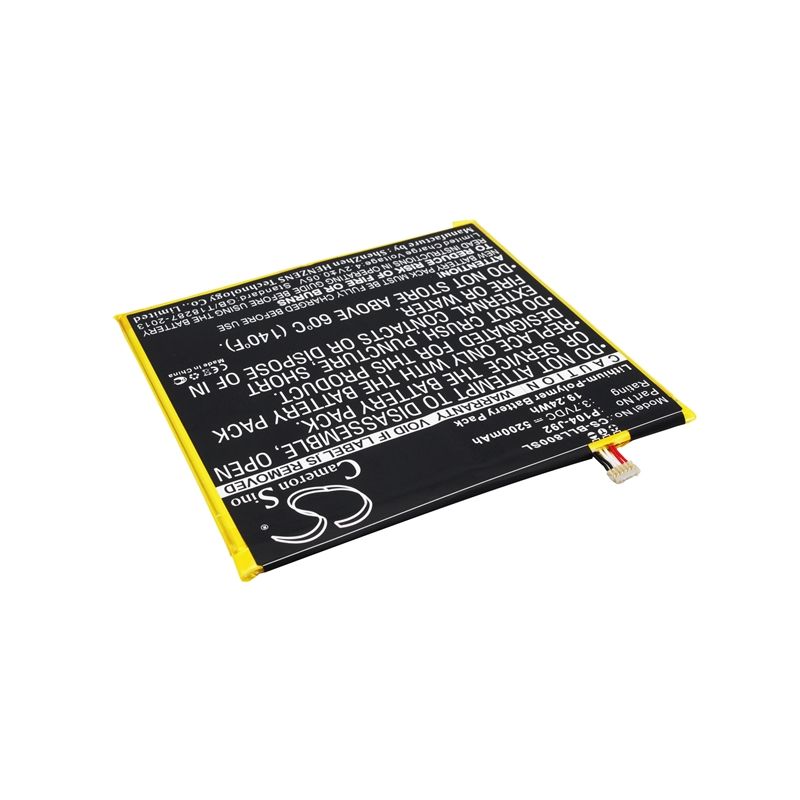 Li-Polymer Battery fits Blu, L800, L800l, Life View Tab 3.7V, 5200mAh Tablet Cameron Sino Technology Limited