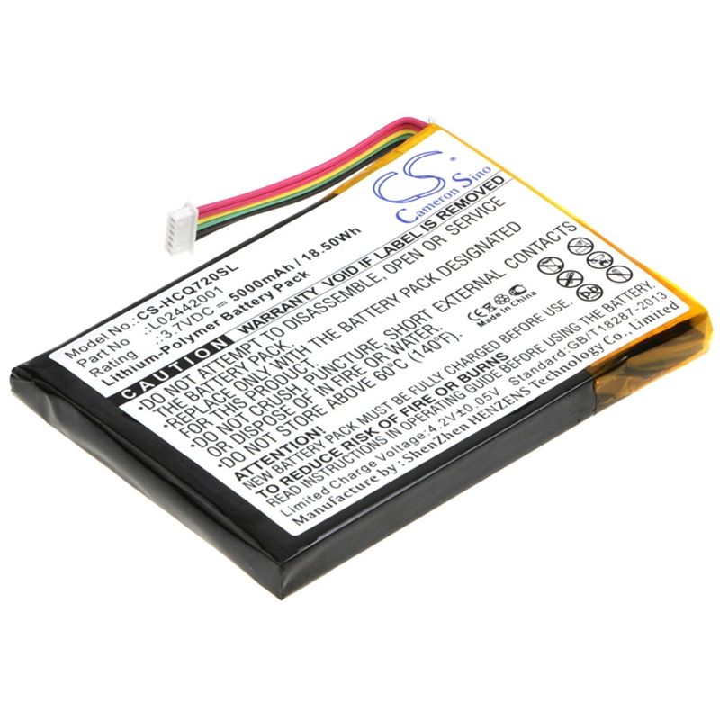 Li-Polymer Battery fits Hp, Cq720a, Estation Zeen, Photosmart Estation C510 3.7V, 5000mAh Tablet Cameron Sino Technology Limited