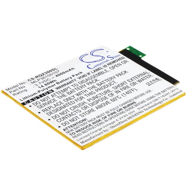 Li-Polymer Battery fits Verizon, Ellipsis 8, Ellipsis Kids, Ellipsis Kids Lte 3.7V, 4000mAh Tablet Cameron Sino Technology Limited