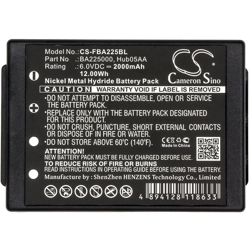 Ni-mh Battery Fits Hbc, Linus 6, Radiomatic Eco, Spectrum 1 6.0v, 2000mah Crane Remote Control Cameron Sino Technology Limited