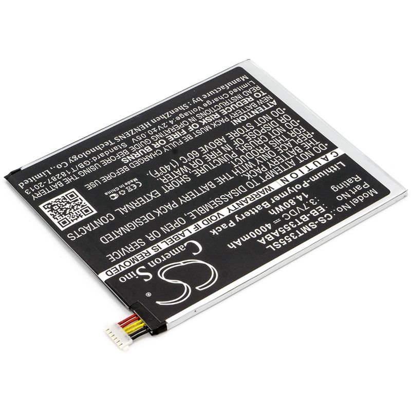 Li-polymer Battery Fits Samsung, Galaxy Tab A 8.0 Lte, Galaxy Tab A 8.0 Sm-t355 3.7v, 4000mah Tablet Cameron Sino Technology Limited