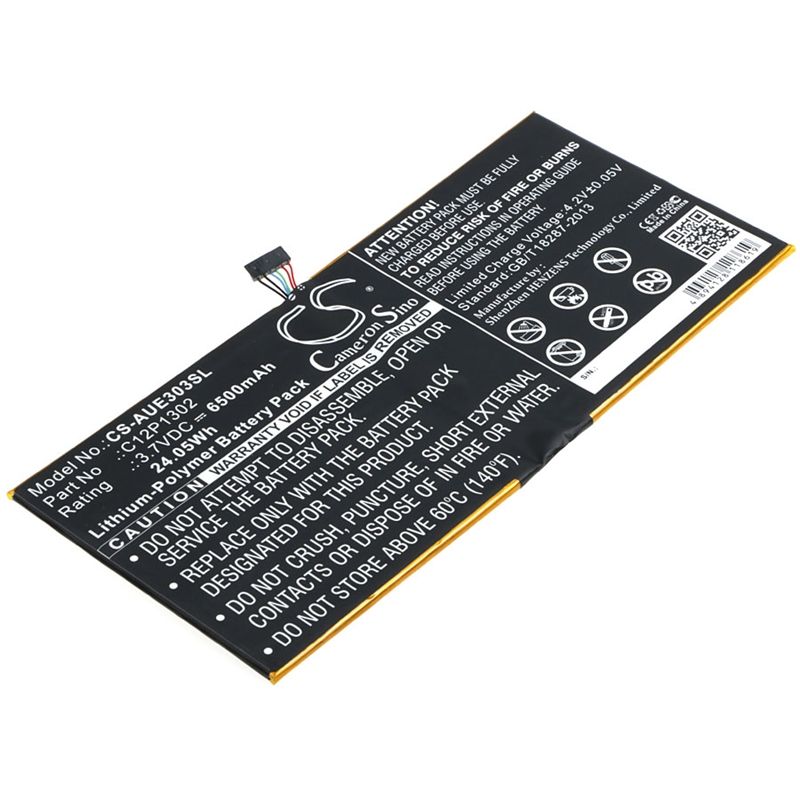 Li-polymer Battery Fits Asus, K00a, Memo Pad 10 Me302c, Memo Pad 10 Me302kl 3.7v, 6500mah Computer Cameron Sino Technology Limited
