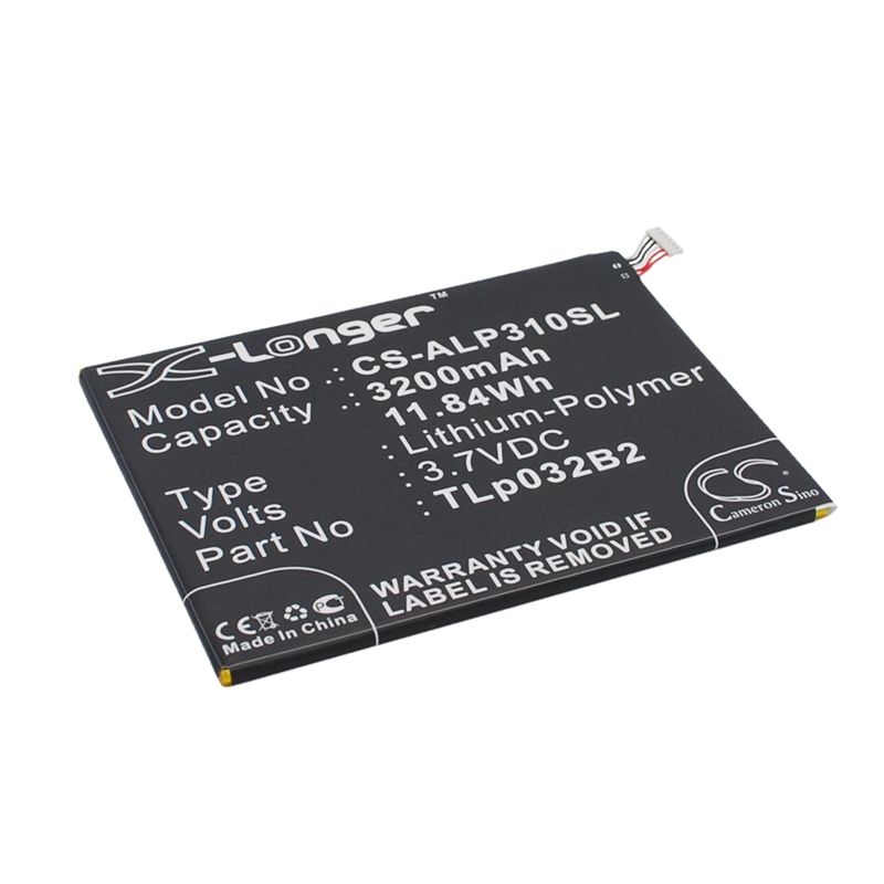 Li-polymer Battery Fits Alcatel, One Touch Pixi 3 8.0 3g, One Touch Pixi 3 8.0 Wifi 3.7v, 3200mah Tablet Cameron Sino Technology Limited