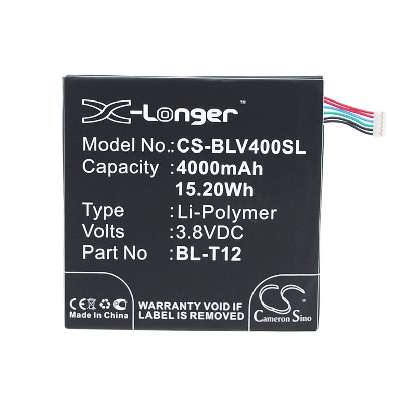 Li-polymer Battery Fits Lg, Pad 7.0, V400, V410 3.8v, 4000mah Tablet Cameron Sino Technology Limited