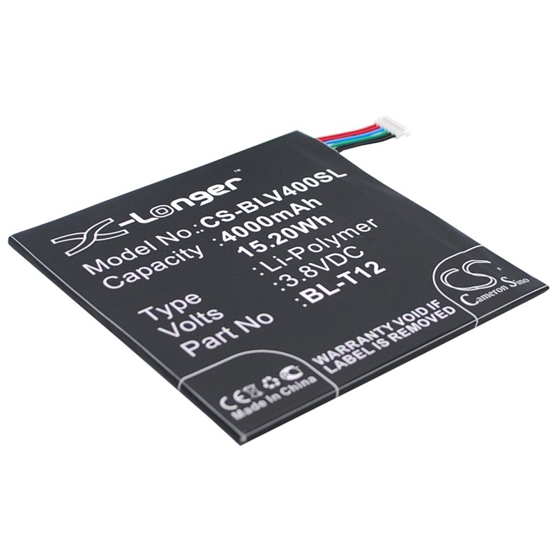 Li-polymer Battery Fits Lg, Pad 7.0, V400, V410 3.8v, 4000mah Tablet Cameron Sino Technology Limited