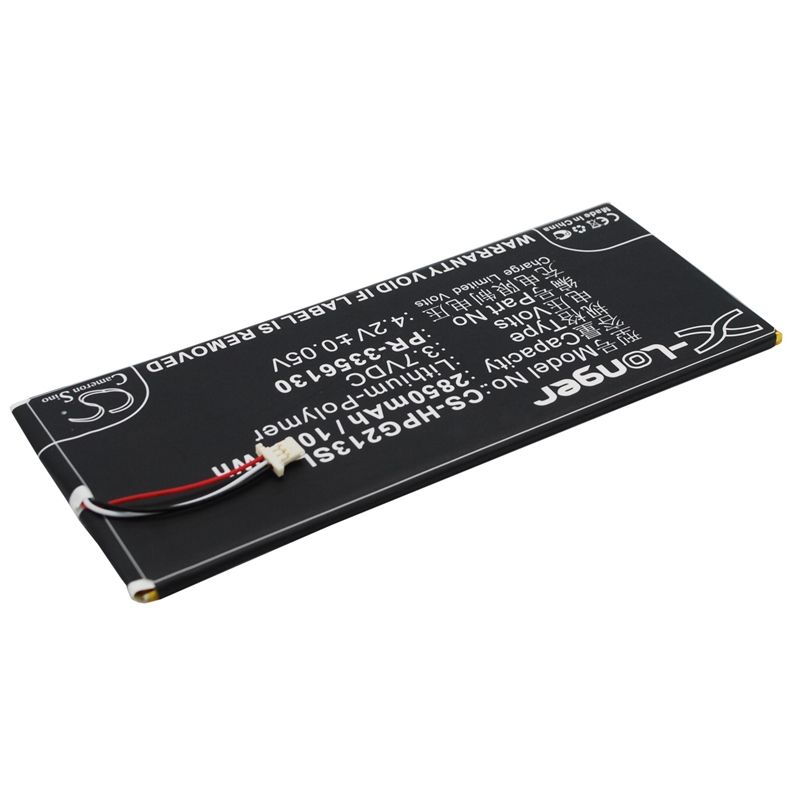 Li-Polymer Battery fits Hp, Slate 7 G2 1311, Slate 7 G2 1315 3.7V, 2850mAh Tablet Cameron Sino Technology Limited