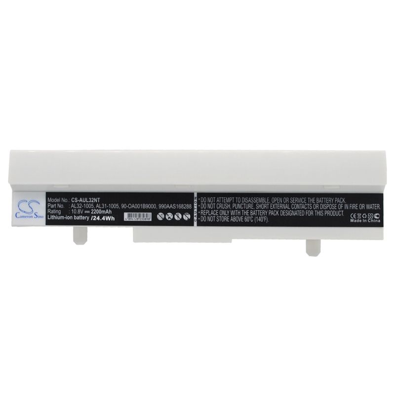 White 10.8V 2200mAh Asus, Eee Pc 1001ha, Eee Pc 1005, Eee Pc 1005h Replacement Battery Notebook & Laptop Cameron Sino Technology Limited