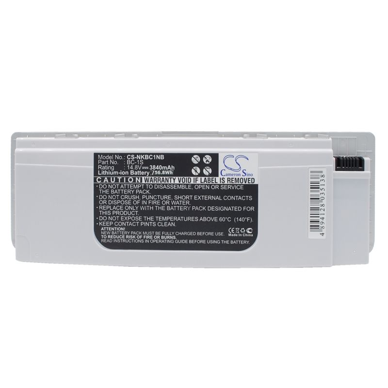 Li-ion Battery fits Nokia, Booklet 3g, Booklet 3g Black, Booklet 3g Blue 14.8V, 3840mAh Notebook & Laptop Cameron Sino Technology Limited