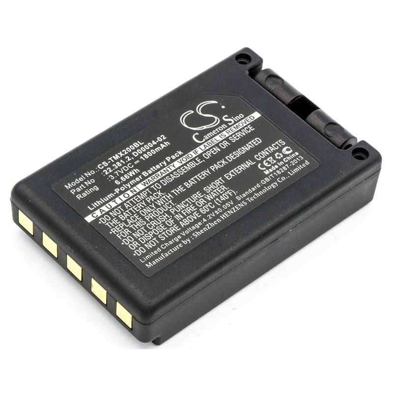 Li-Polymer Battery fits Teleradio, Tg-txmnl, Transmitter Tele Radio Tg-txmnl, 3.7V, 1800mAh Crane Remote Control Cameron Sino Technology Limited