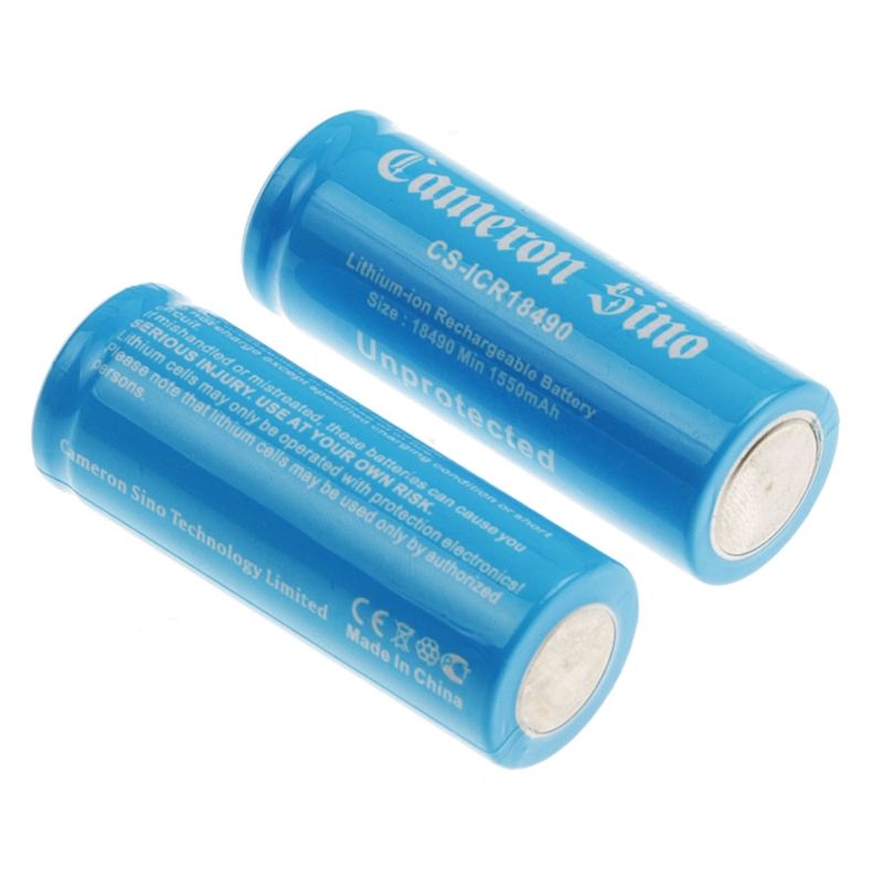 Li-ion Battery Includes 2pcs 18490 Pack 3.7V, 1600mAh 18490 Cameron Sino Technology Limited