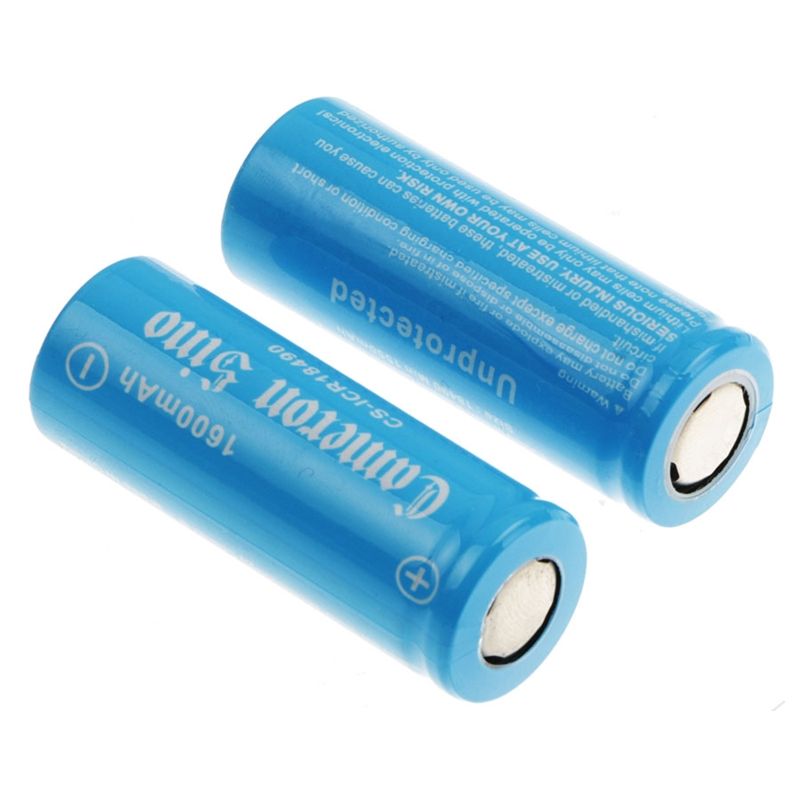 Li-ion Battery Includes 2pcs 18490 Pack 3.7V, 1600mAh 18490 Cameron Sino Technology Limited