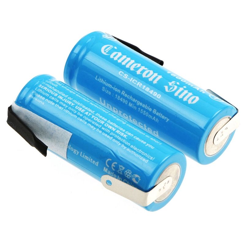 Li-ion Battery Includes 2pcs Pack With Tabs 3.7V, 1600mAh 18490 Cameron Sino Technology Limited