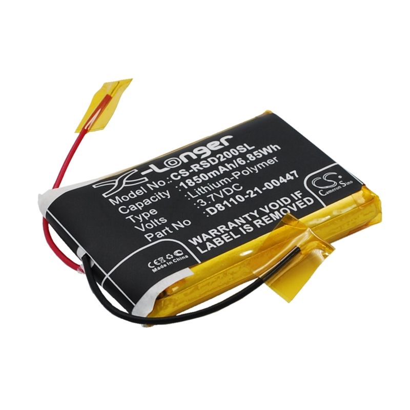 Li-Polymer Battery fits Roberts, Sports Dab2, Roberts 3.7V, 1850mAh DAB Digital Cameron Sino Technology Limited