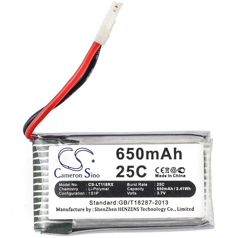 Li-polymer Battery Fits Cheerson, Cx-30w, Huajun, W609-10 3.7v, 650mah Drones Cameron Sino Technology Limited