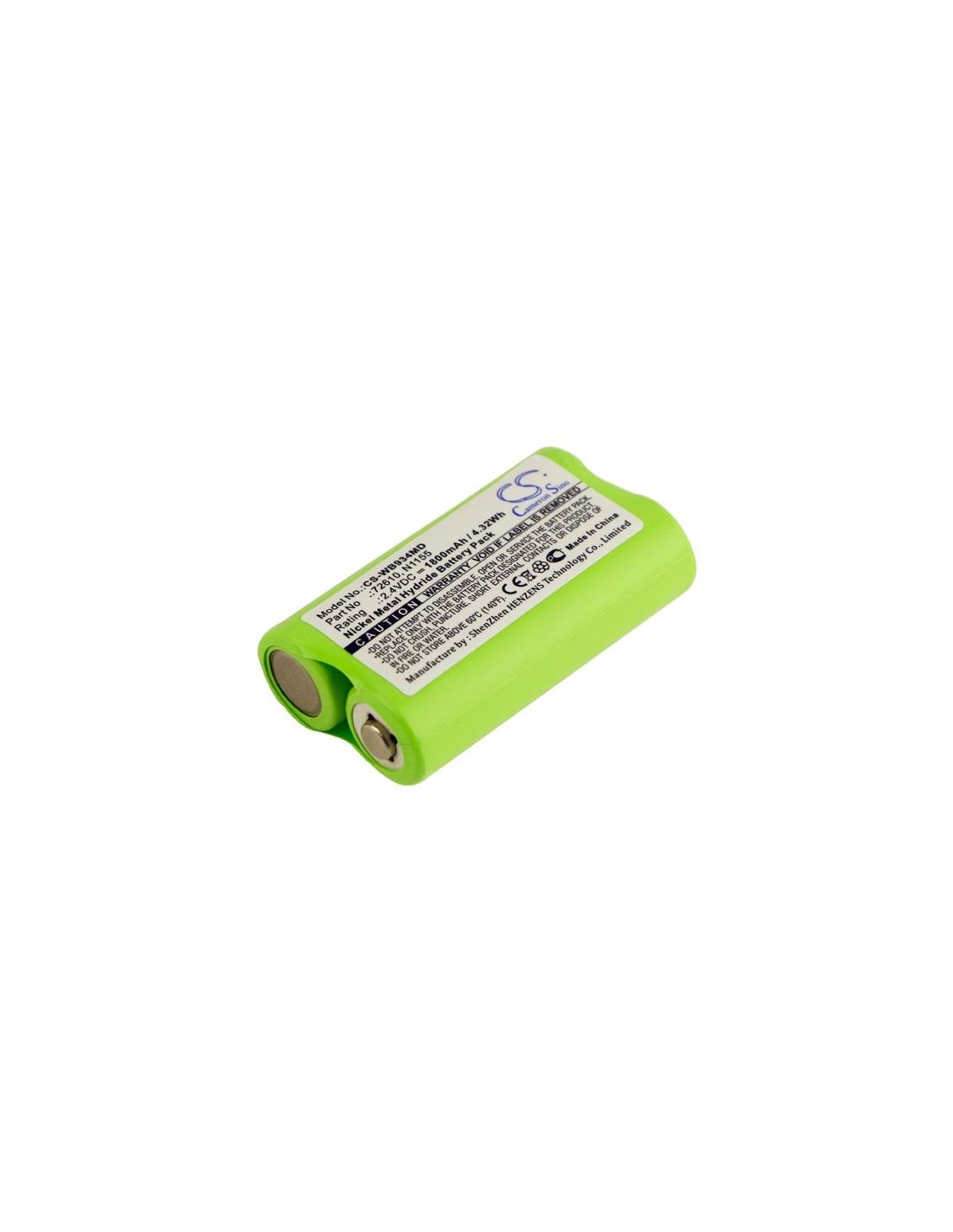 Ni-MH Battery fits Welch-allyn, Compacset 93400, Compact Otoscope 93400, 2.4V, 1800mAh Medical Cameron Sino Technology Limited