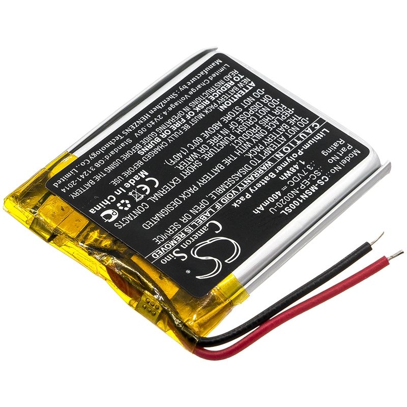Li-Polymer Battery fits Monster, Ncredible 1, Ncredible Ntune, 3.7V, 400mAh Wireless Headset Cameron Sino Technology Limited