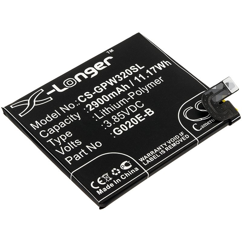 Li-Polymer Battery fits Google, g020e, g020f, g020g 3.85V, 2900mAh Mobile & SmartPhone Cameron Sino Technology Limited