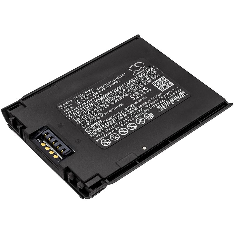 Li-ion Battery fits Zebra, Tc51, Tc510 3.7V, 4200mAh Barcode Scanner Cameron Sino Technology Limited