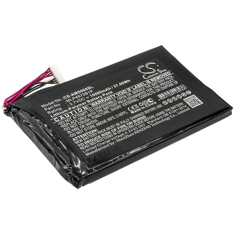 Li-polymer Battery Fits Autel, Maxisys Ms906bt, Maxisys Ms906ts 3.7v, 10000mah Diagnostic Scanner Cameron Sino Technology Limited
