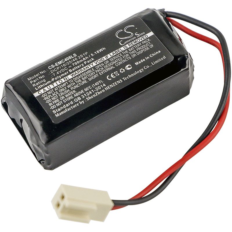 Li-Polymer Battery fits Neptolux, 175-8070, Eve B0408 7.4V, 700mAh Emergency Lighting Cameron Sino Technology Limited
