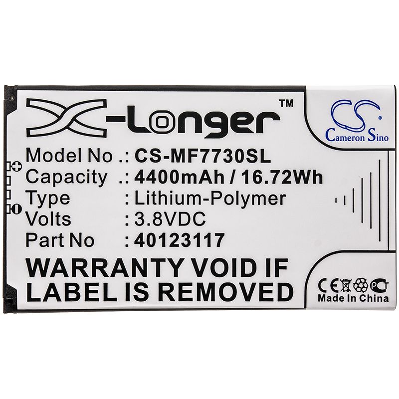 Li-polymer Battery Fits Novatel Wireless, Jetpack 4g Lte, Jetpack Mifi 7730l 3.8v, 4400mah Hotspot Cameron Sino Technology Limited