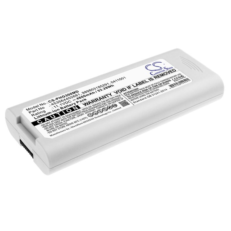 Li-ion Battery fits Philips, Tc10, Tc20 11.1V, 4800mAh Medical Cameron Sino Technology Limited